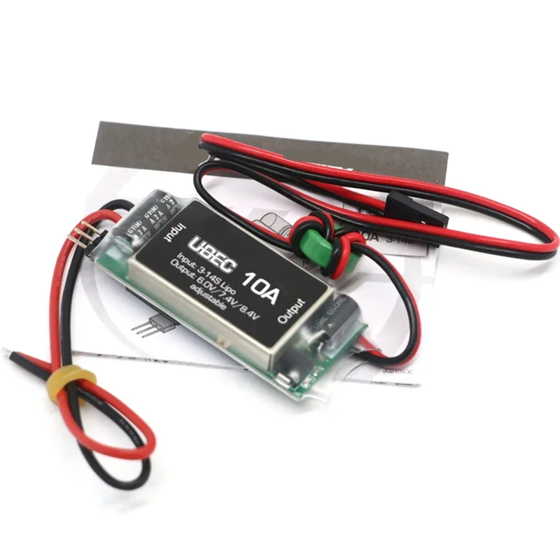 

LBER Waterproof 10A Voltage Regulator Module High Voltage 3-14S 6/7.4/8.4V Adjustable UBEC For RC Car Buggy Toy