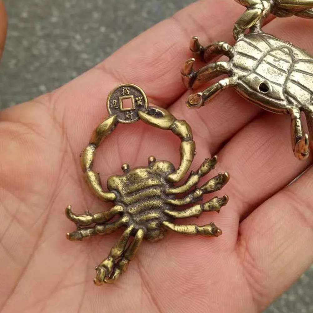 النحاس كراب قوي مكتب منزلي ديكور مكتب الرجعية الحيوان النحت الديكور هدية لغرفة المعيشة غرفة نوم الدراسة #2