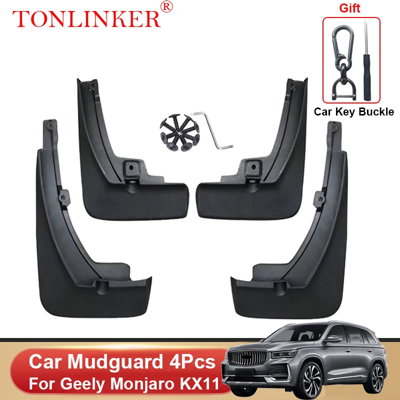 

TONLINKER Car Mudguard For Geely Monjaro KX11 2022 2023- Mudguards Splash Guards Front Rear Fender Mudflaps Accessories