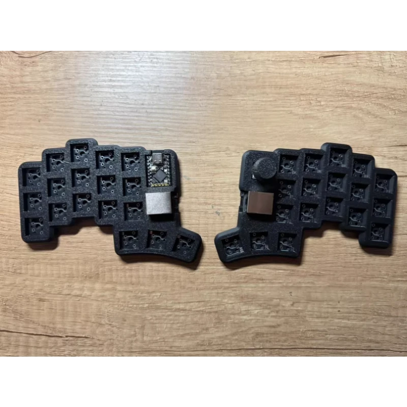 Cheapino V2 Split Keyboard Kit Customized with Ergonomic Hot Swappable Wired Knob Keyboard Supporting VIAL for Office Typing