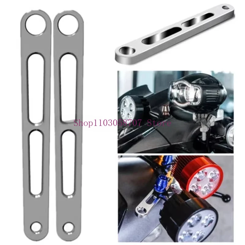 1 Pcs Universal Motorcycle Headlight Mount Brackets Fork Ear Chopper Holder Fit