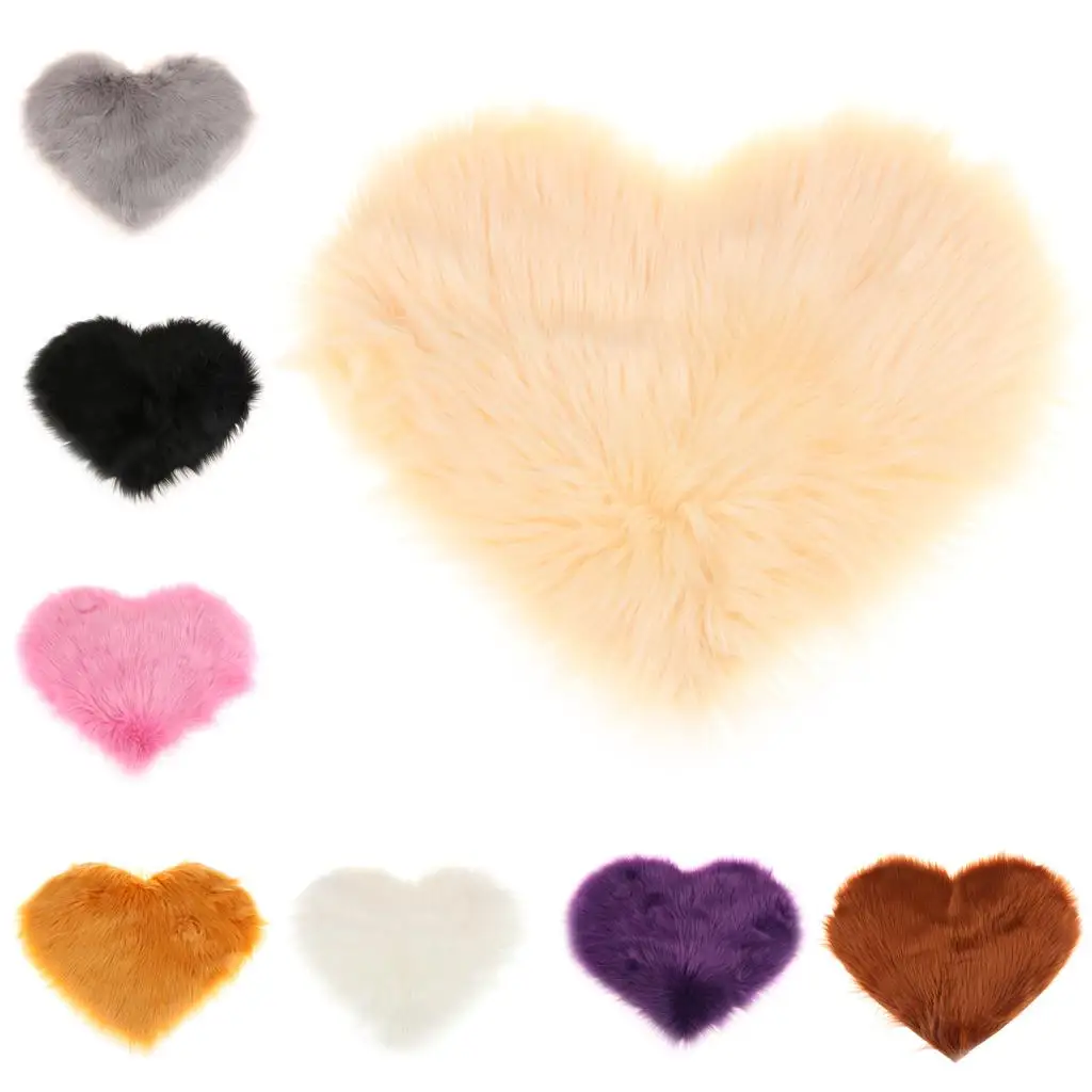 Luxury Rug, Heart Shaped with Thick Pile, Machine Washable, Decor