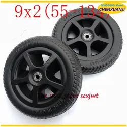 High performance 2pcs 9x2 (55-134) Children's Tricycle Parts Rear Wheel Children's Bicycle Wheels Baby's Wheelbarrow