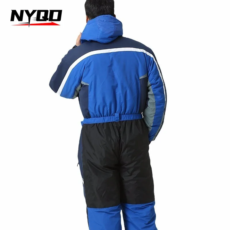 男ワンピーススキースーツ 2022 男性屋外スノーボードジャケット防風防水オーバーオール厚く暖かいスキースーツフリーススキー冬