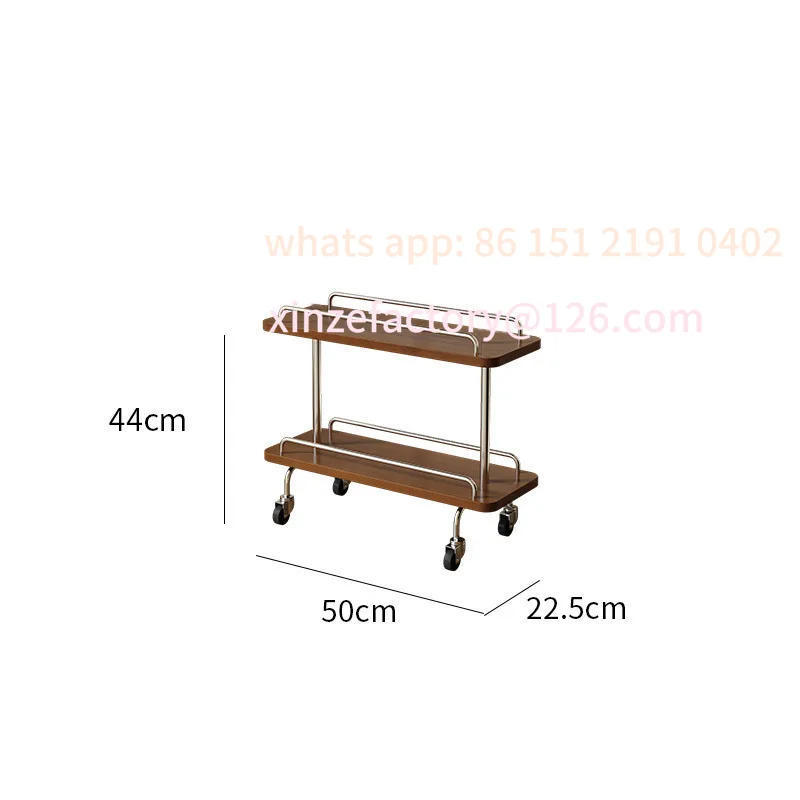 Customizable Storage Removable Retro Cart Couch Simple Living Room Snack Shelf