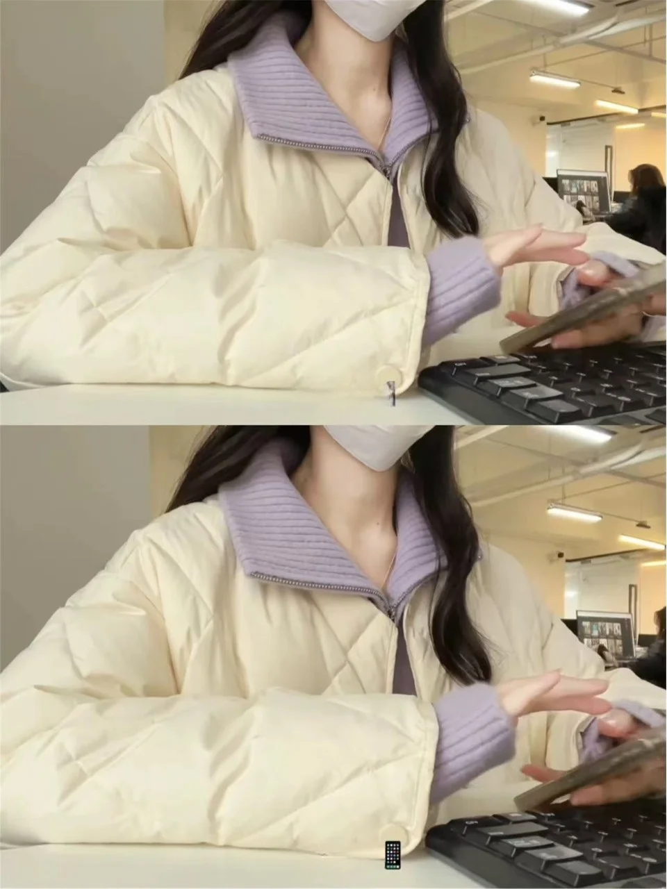 Zachte, gezellige damesrits Ne gebreide trui bovenkleding paars lente herfst f hoge kraag gebreid vest Fem Faion