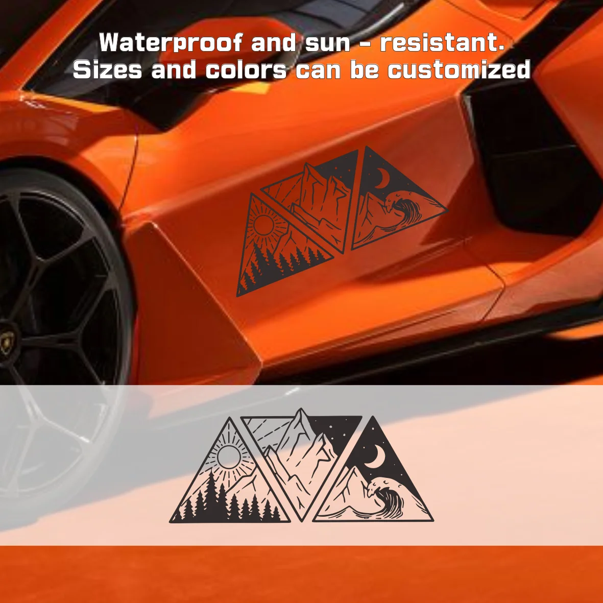 

2PCS Diesel Mafia Stickers | Black/Silver/Laser Vinyl Decals for Cars