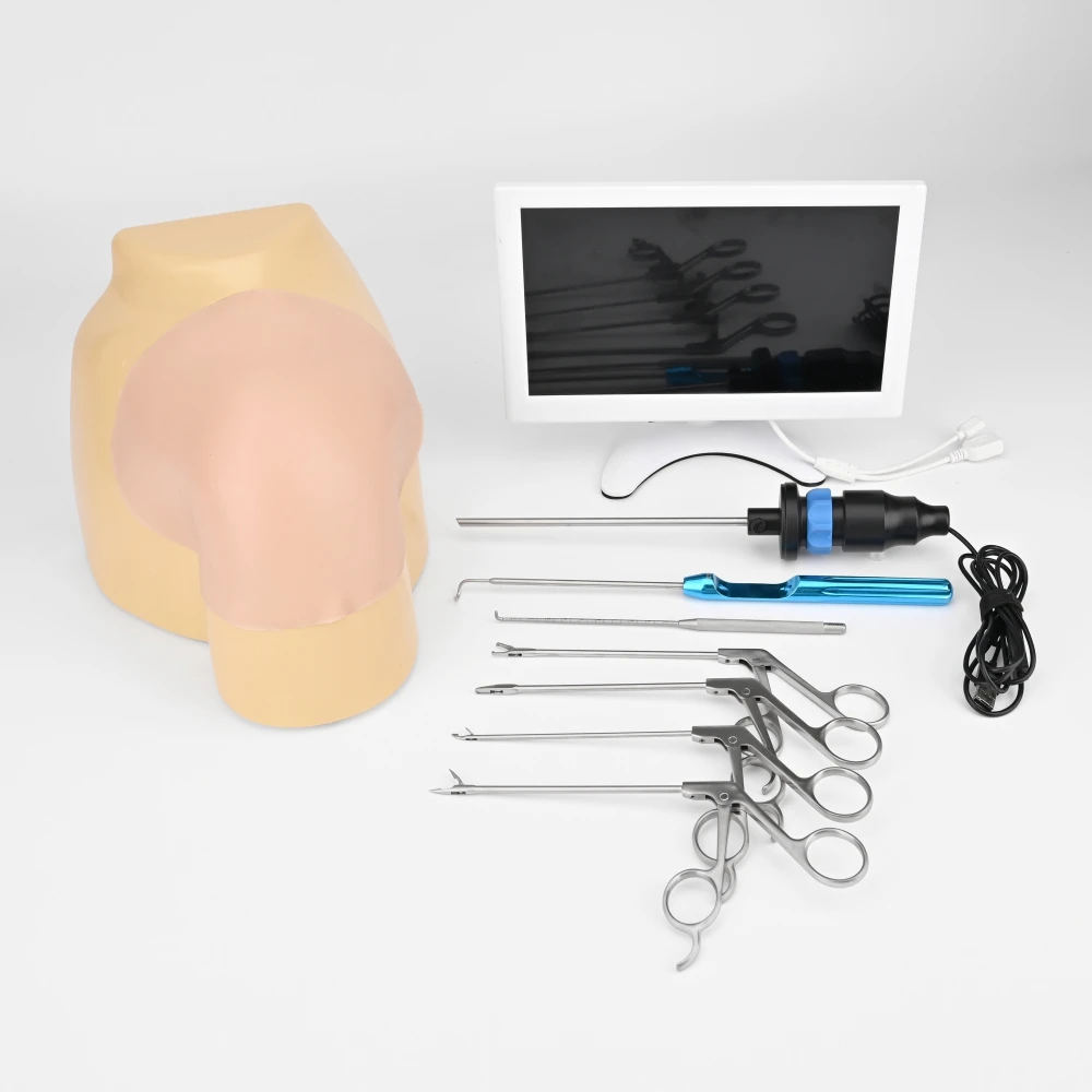 Shoulder arthroscopic surgery simulator, shoulder arthroscopic training emulator with camera, instrument