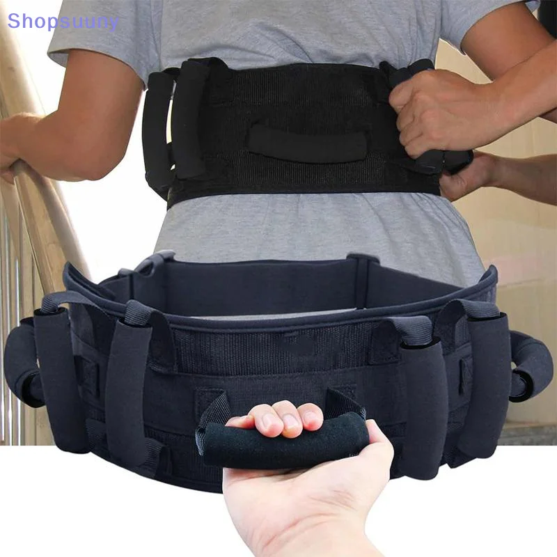 [SU]Gait Belt Transfer Belt For Senior With 7 Handles Anti-Slip Transfer Belt For Elderly Lift Belt With Quick Release[SU]
