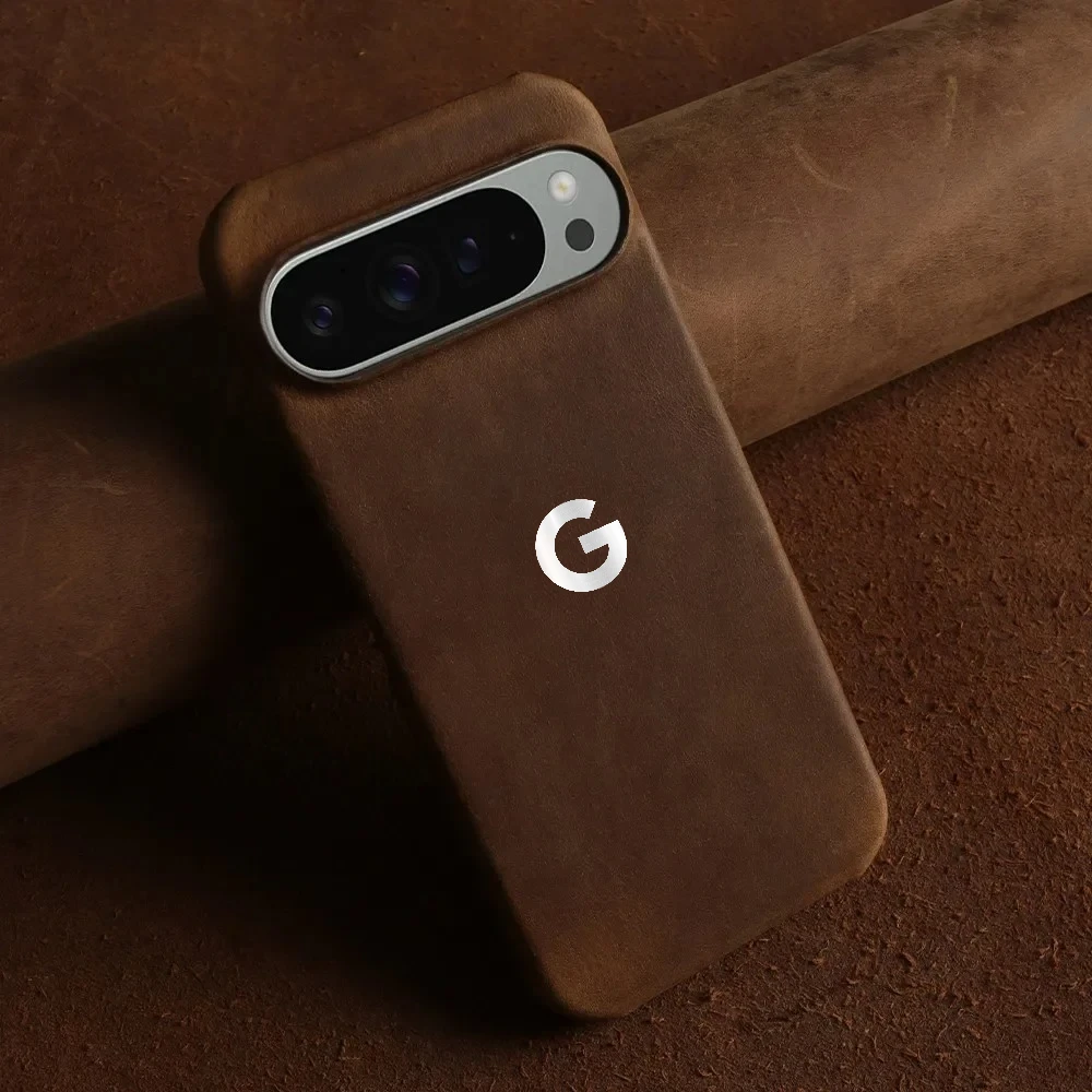 

High Quality Premium Genuine Leather Slim Phone Case For Google Pixel 10 9 Pro XL 9 8 7 6 Pro A Shockproof Protective Back Cover