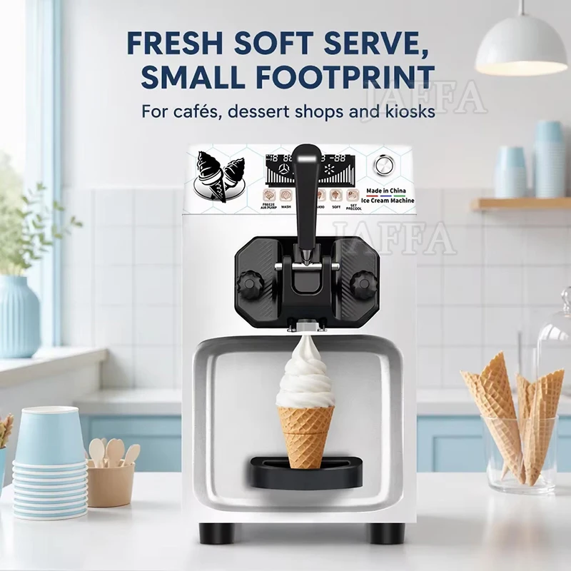 Commercial Automatic Cleaning Ice Cream Machine New Upgraded Single-head System with Puffing Feature For Milk Flavor