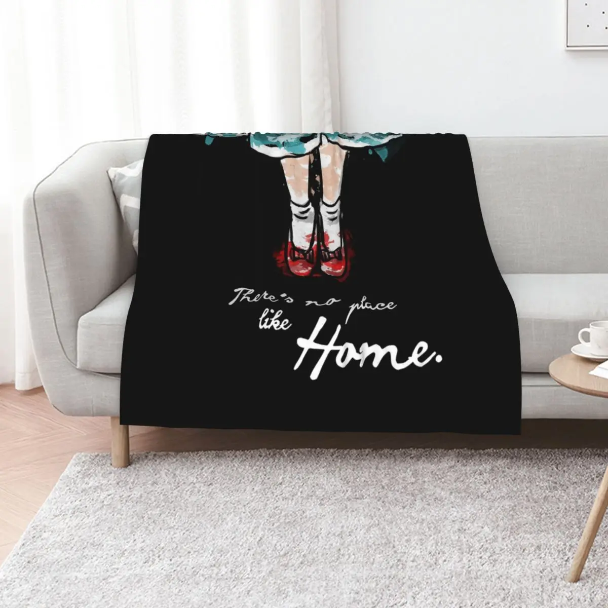 

There's no place like home watercolour Throw Blanket valentine gift ideas decorative Blankets For Baby blankets ands Blankets