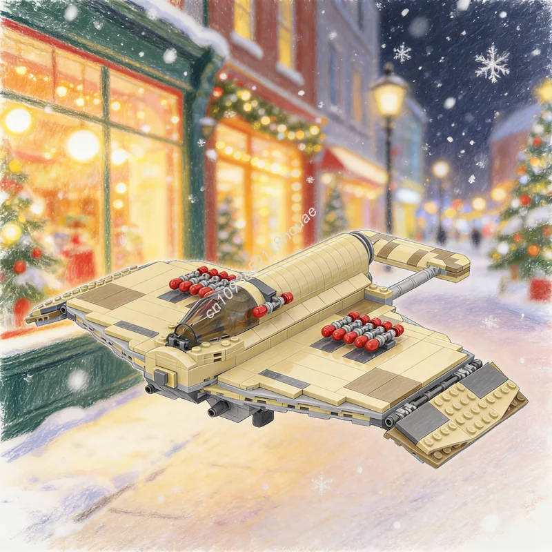 

518 шт. MOC Star Battle Kuat Systems, оригинальная модель, строительные блоки, архитектурная игрушка, рождественский подарок, образовательный кирпич