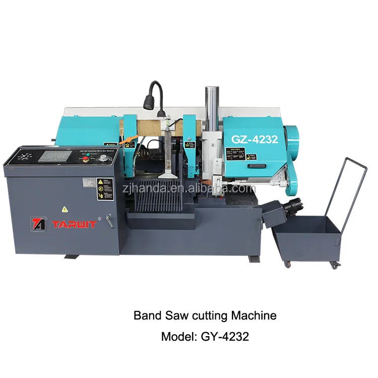 Professional manufacturer TARWIT exported to Algeria GZ4232 PLC Band Saw Cutting Machine made in China