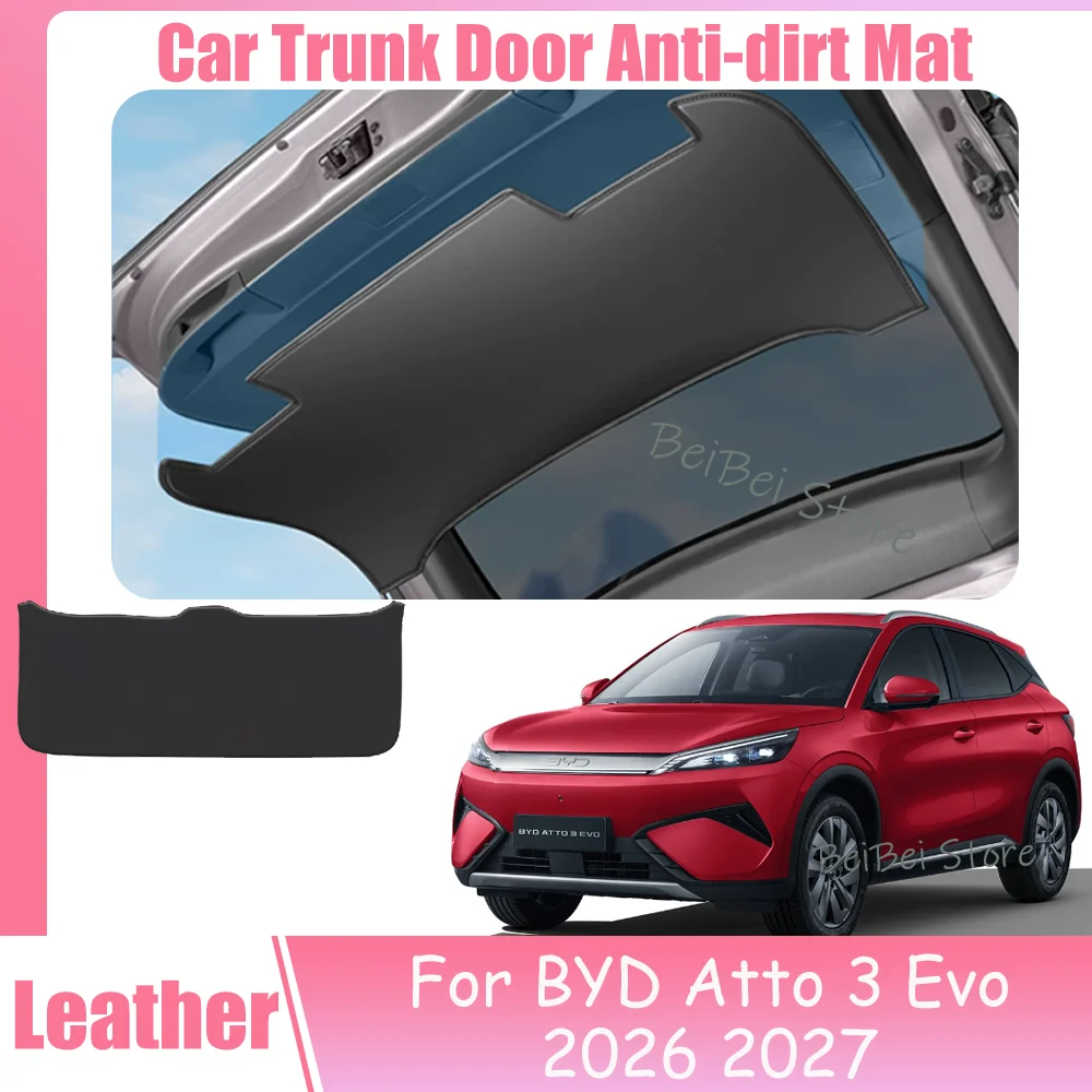 Kofferraummatte für BYD Atto 3 Evo 2026 2027 Leder Anti-Fouling-Matte Anti-Kratz-Innenschutz Zubehör