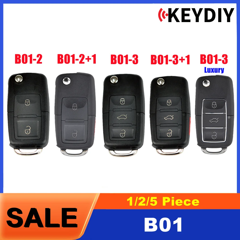 1/2/5 قطعة KEYDIY KD B01 لمفتاح السيارة عن بعد العالمي V.W 2/3/4 أزرار تستخدم مع مبرمج KD900/KD MINI/KD MAX