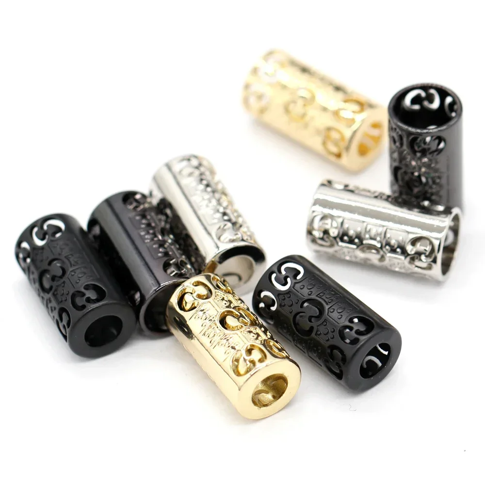 DOTOLLE 10Pcs 15/20mm Vintage Metal End Stopper Cord Ends Lock Lanyard Clips Fastener Garment Pants Drawstrings DIY Crafts