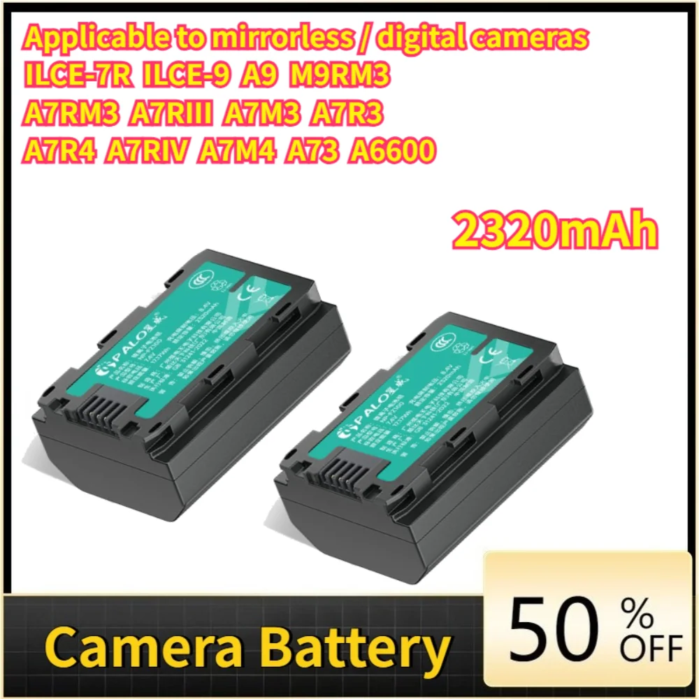 

NPFZ100 2600mAh Battery for Sony A7RIII ILCE-9 A9 7RM3 A7RM3 A6600 A7R4 A7R3 A7RM3 Camera Battery