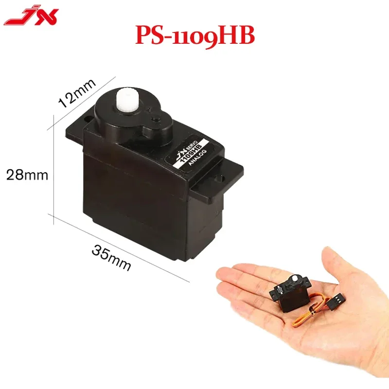 JX PS-1109HB 4.8V-6V 9g 2KG Large Torque Plastic Gear Mini Micro Servo for 1/18 RC Car Plane Boat Motorcycle Robot Wltoys Parts