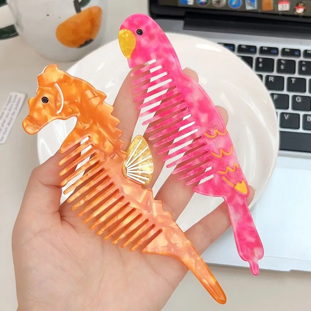 

Hair Care Animal Acetate Comb Puppy Cartoon Makeup Comb Hair Styling Tool Wide Toothed Hairdressing Combs Dormitory