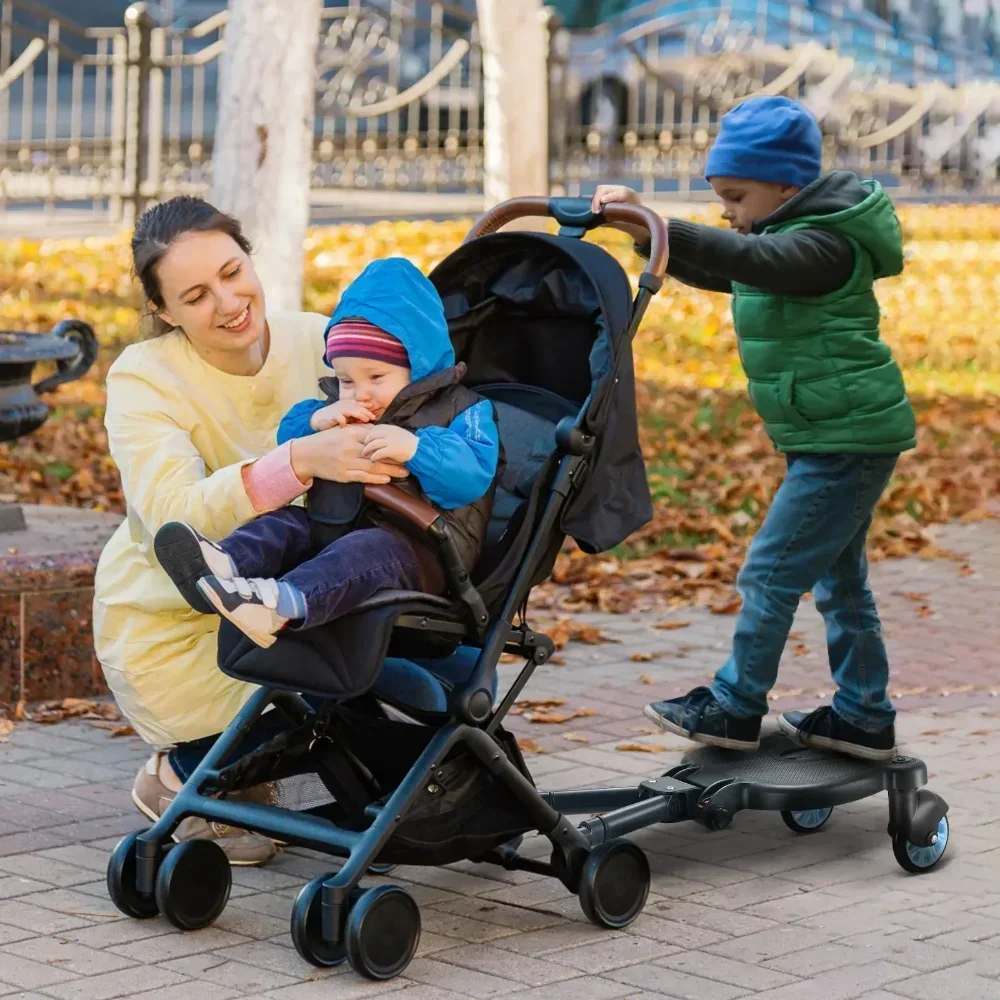 Adaptador Universal de alta calidad para Cochecitos de bebé, patinete con asiento para segundo niño, Jogger para gemelos, parachoques para autoestopista, novedad