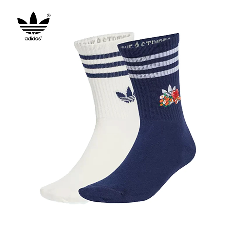 Adidas Unisex Youth & Adult Socks | Breathable Comfort Athletic Socks for Running, Training & Casual Wear, 2 Pairs JC8634