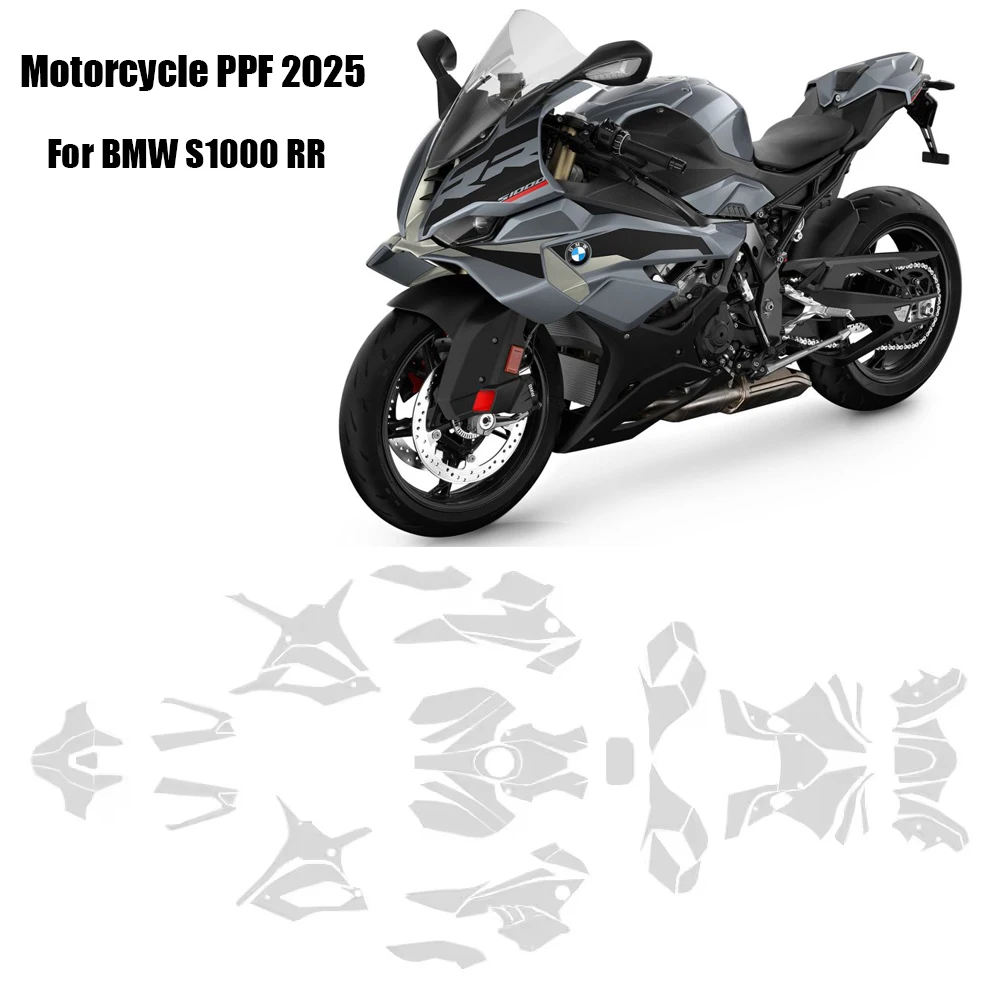 S1000RR Anti-scratch Fairing Protection Film UV Resistant 2025 PPF For BMW S1000 RR TPU Motorcycle Paint Protection Film
