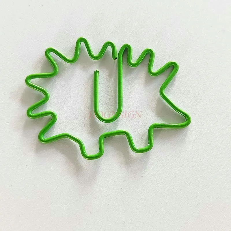Colorful Hedgehog Paper Clips, Metal Shaped Clips, Animal Paper Clips, 10Pcs