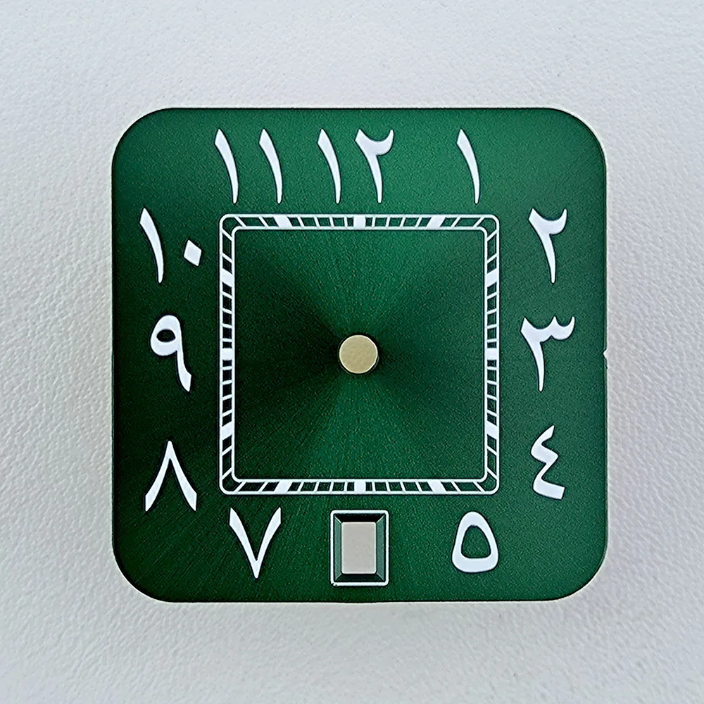 NH35 square dial Watch dial Custom logo Arabic Numeral men's watch dial fit N H35 date at 6 o'clock movement watch accessories