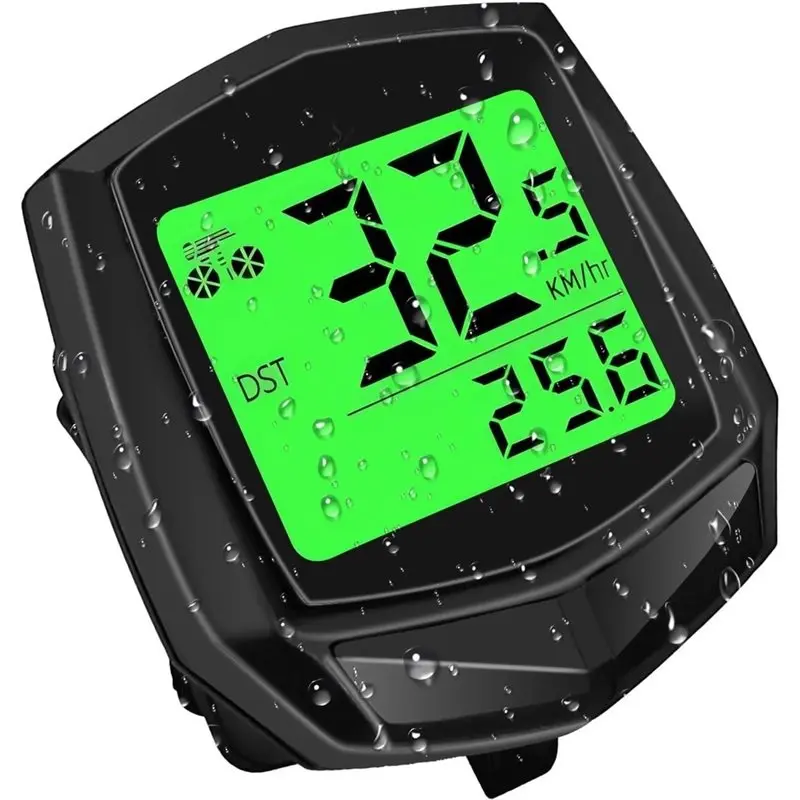 HOTB72A Bicycle Speedometer Wireless Bike Computer And Odometer MPH KM/H Automatic Wake-Up Cycling Speed Tracker