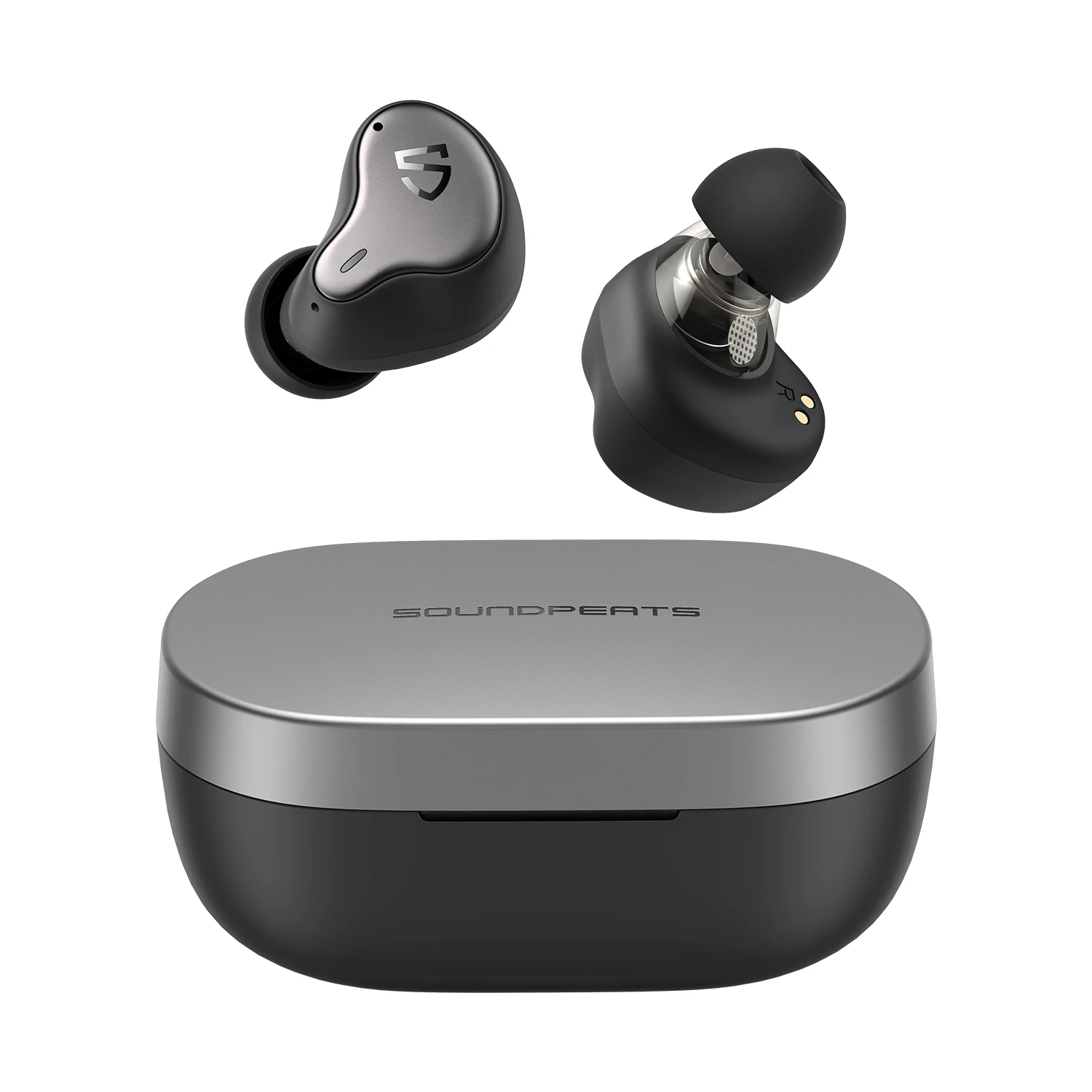 

SOUNDPEATS H1 Hybrid Dual-Driver Wireless Earbuds Bluetooth 5.2 APTX-adaptive QCC3040 HiFi Deep Bass Wireless Charging Earphone