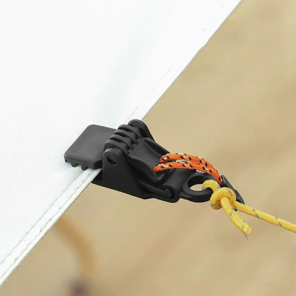 어닝 클램프 텐트 클립 야외 도구 악어 텐트 클립 악어 사원 클램프 고정 플라스틱 클립 텐트 악어 클립