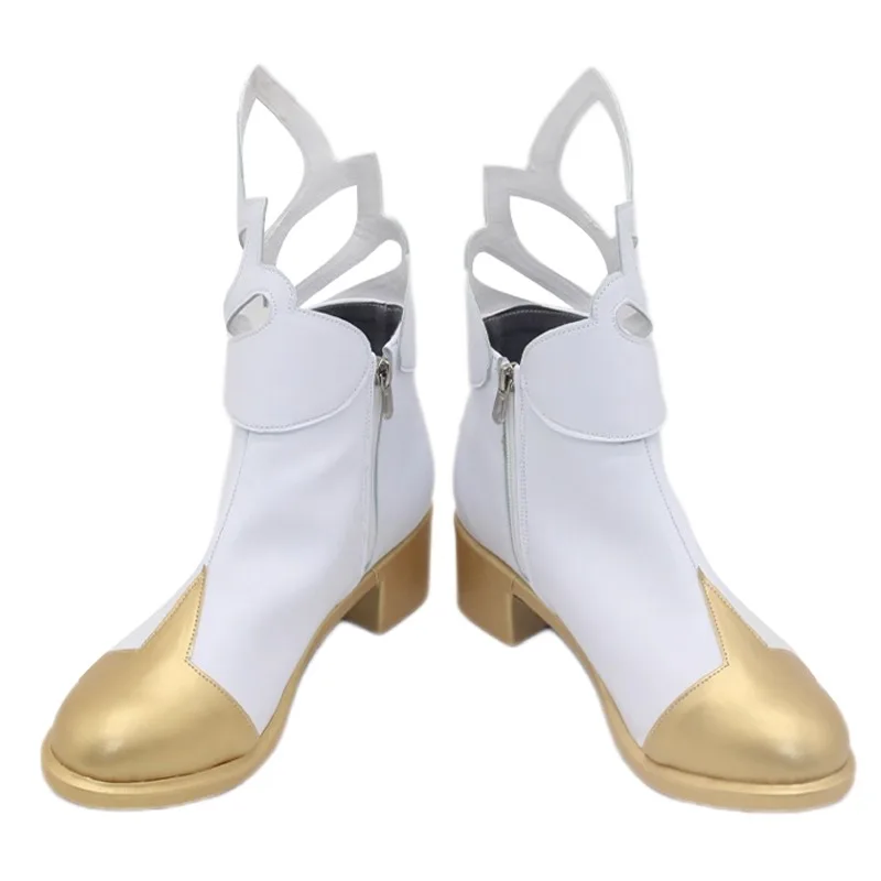 Lumine Cosplay Sapatos Jogo Genshin Impact Role Play Botas de desempenho para mulheres