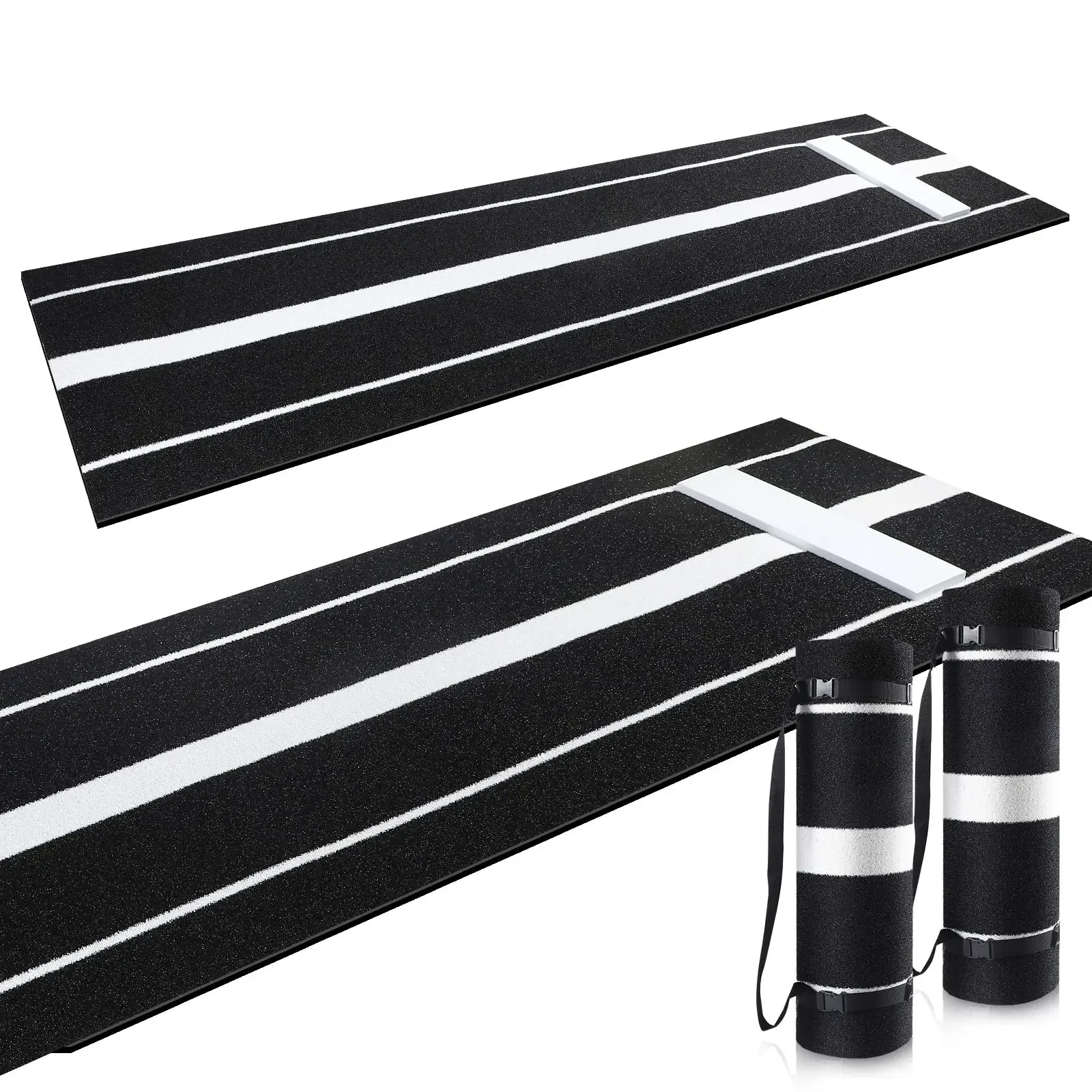 

Softball and Baseball Pitching Pad Indoor Outdoor Antifade Antislip Softball Pitching Rubber Mat Training Equipment
