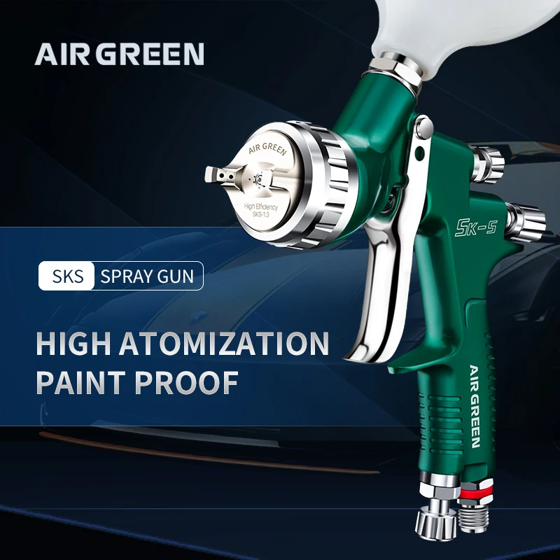 

AIR GREEN Boutique SKS Finish Spray Gun HVLP Car Paint High Spraygun Spray Paint Car