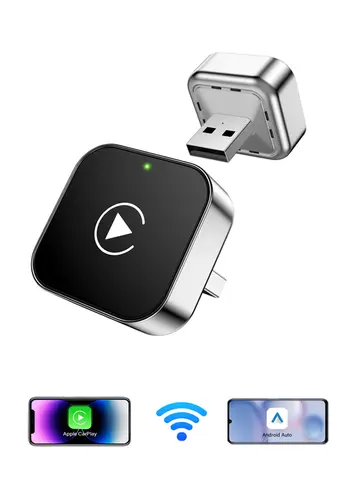 Pionray 2in1 Wireless CarPlay Adapter Android Auto AI Smart Box Car Intelligent Systems For VW Toyota Nissan Honda Ford Benz