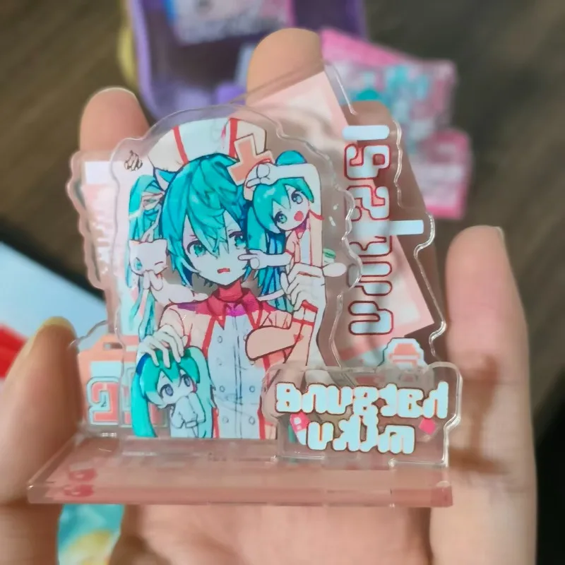Hatsune Miku Acrylic Standing Sign Miku Anime Peripherals Cute Cartoon Desktop Ornament Originality Personality Acrylic Bracket