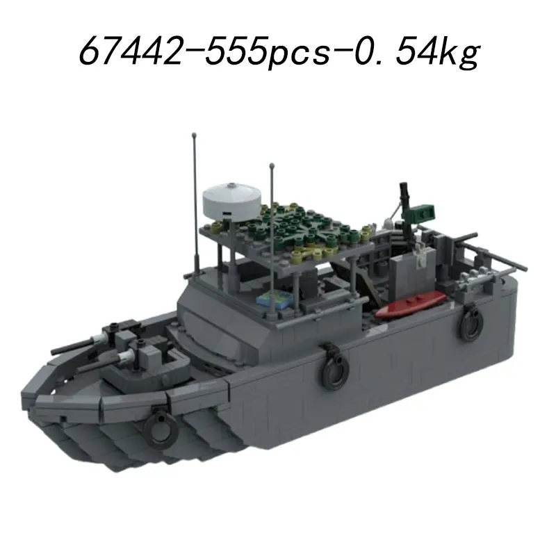 Blocs de construction assemblés en petites particules, yacht bateau MOC-61813, 601 pièces, modèle de construction de taille moyenne, jouet de décoration cadeau, liquidation