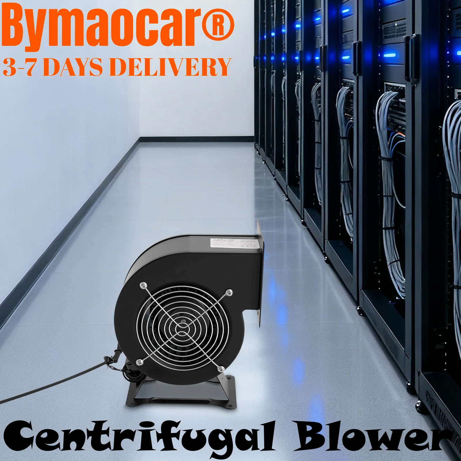 196CFM منفاخ الطرد المركزي 72dB عملية هادئة مع دعامات تثبيت، للاستخدام التجاري والصناعي