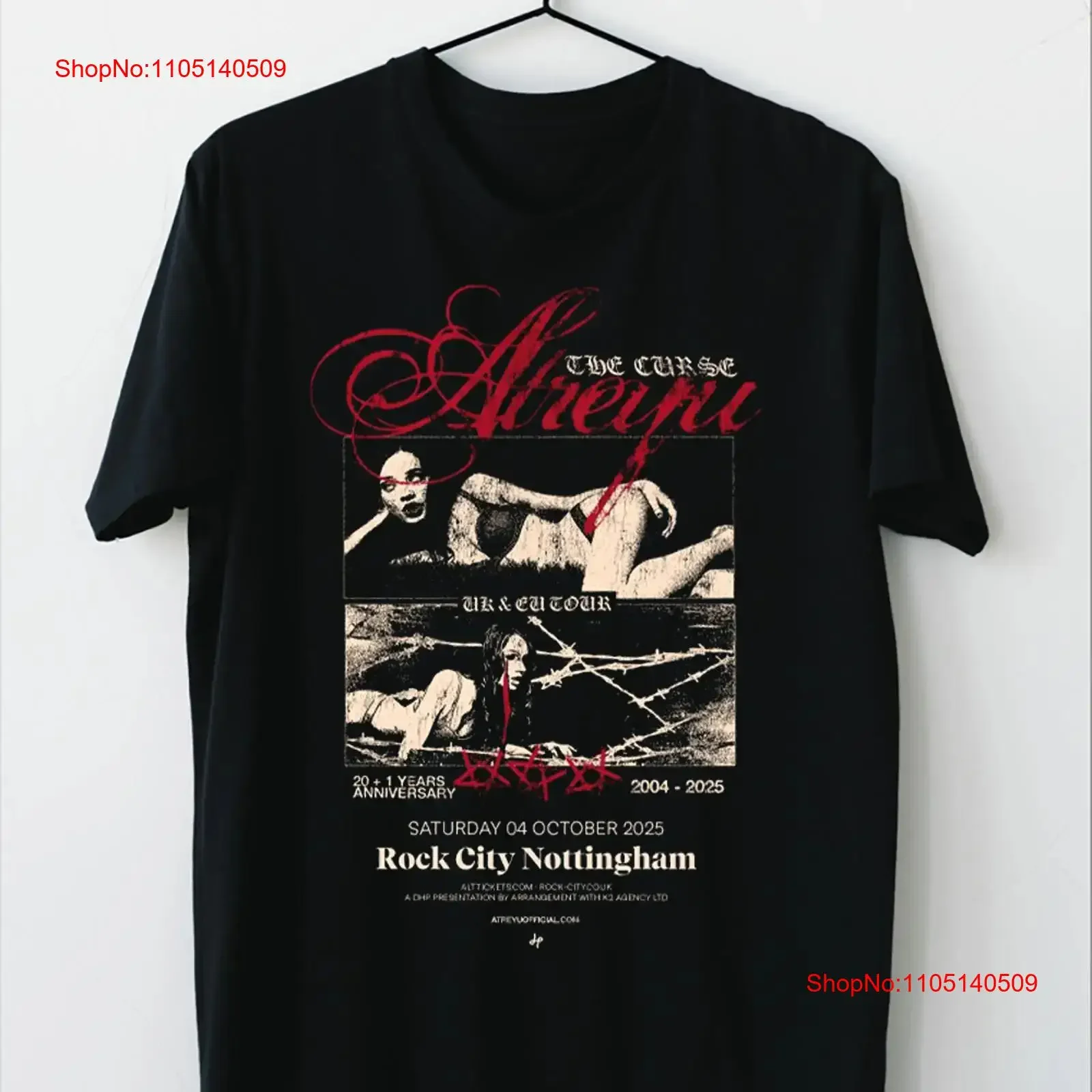 ATREYU 20 1 سنة الذكرى لعنة تي شيرت أسود جميع الحجم HH342 خمر غسلها أوم أنيق امتدت الشارع الشهير #1