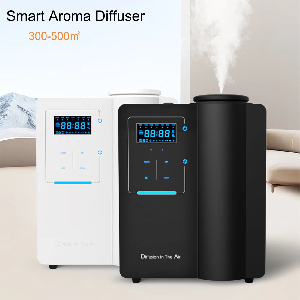500m³ Smart Scent Air Machine Metal Bluetooth Aroma Diffuser Professional Automatic Essential Oil Fragrance System for Hotel