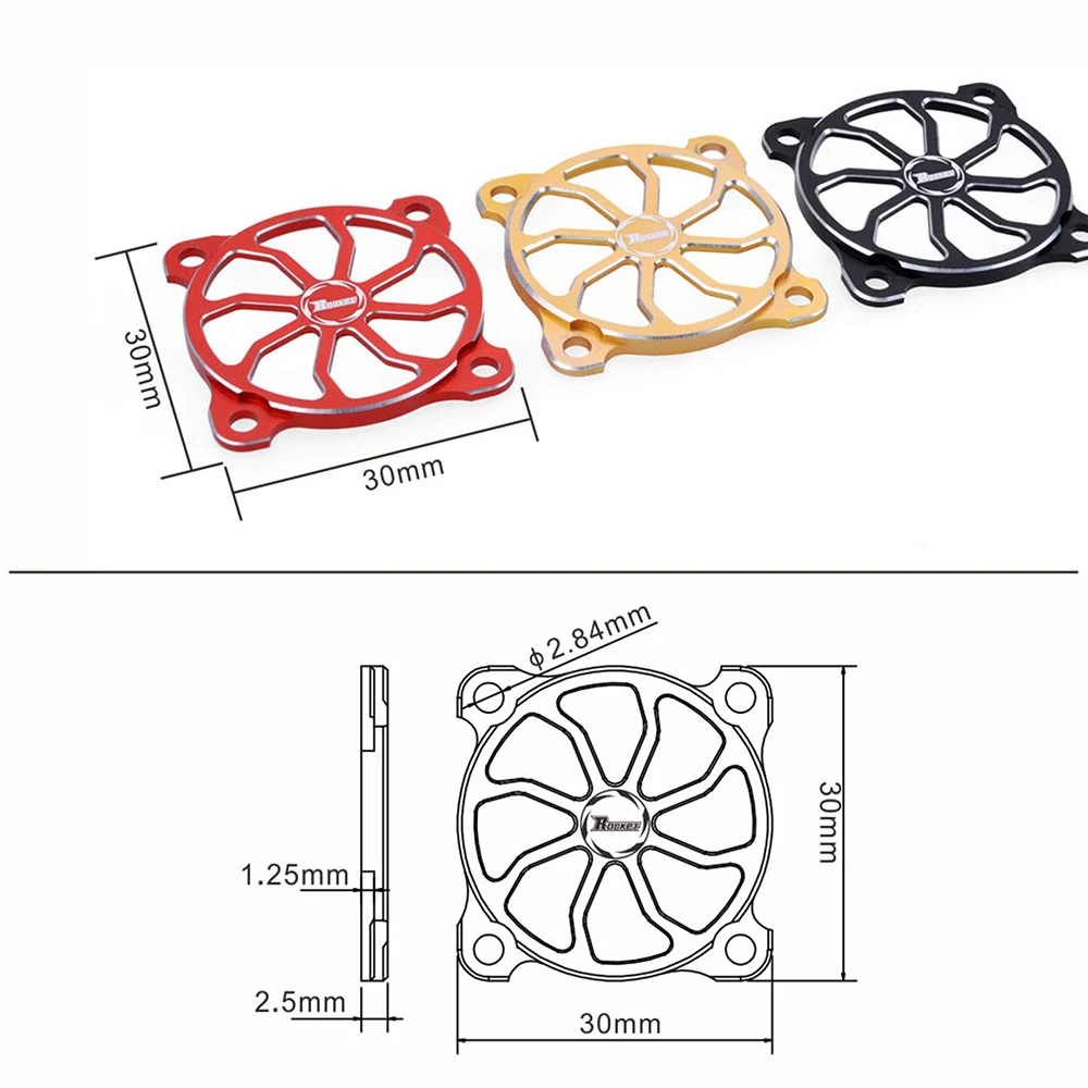 Rocket 30x30mm Cooling Fan Cover RC Motor Electric Speed Control ESC Regulating Fan Heat Dissipatation Protection Cover Guard