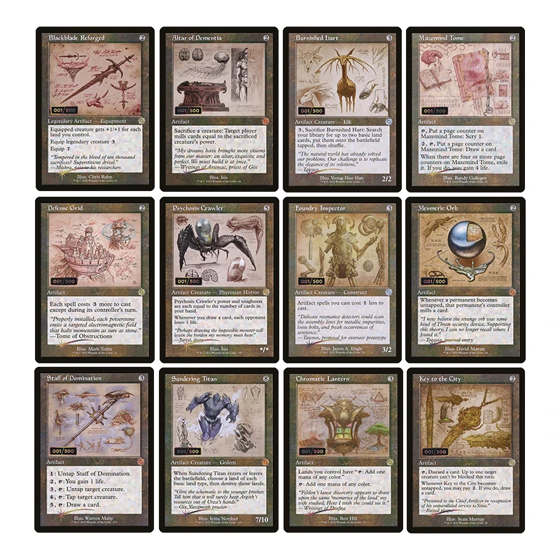 

Домашняя игра «Магия своими руками» The Gatherings Storms Trading Card Game Psychosis Grawler Foundry Inspector Collection Card Toys Gift