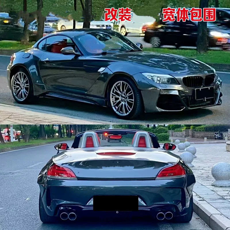 

Car Body kit for BMW Z4 E89 09-18 modified front rear bumper side skirt Wheel eyebrow wide body surround
