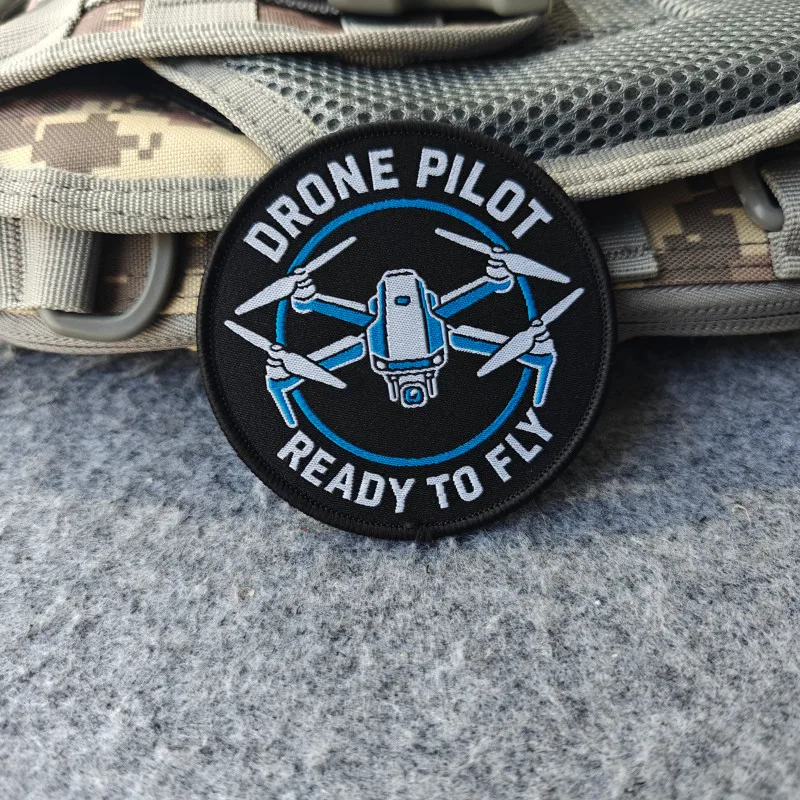 2026 New Patches, Drone Pilot Ready To Fly Morale Badges, For Clothing, Hats, Backpacks, etc., Hook and Loop