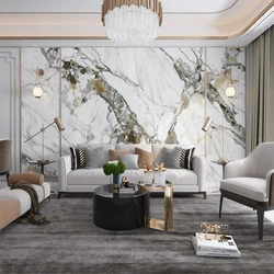 Carta da parati moderna di lusso per parete dimensioni personalizzate modello in marmo 3D foto murale Canavs camera da letto soggiorno TV sfondo decorazioni per la casa