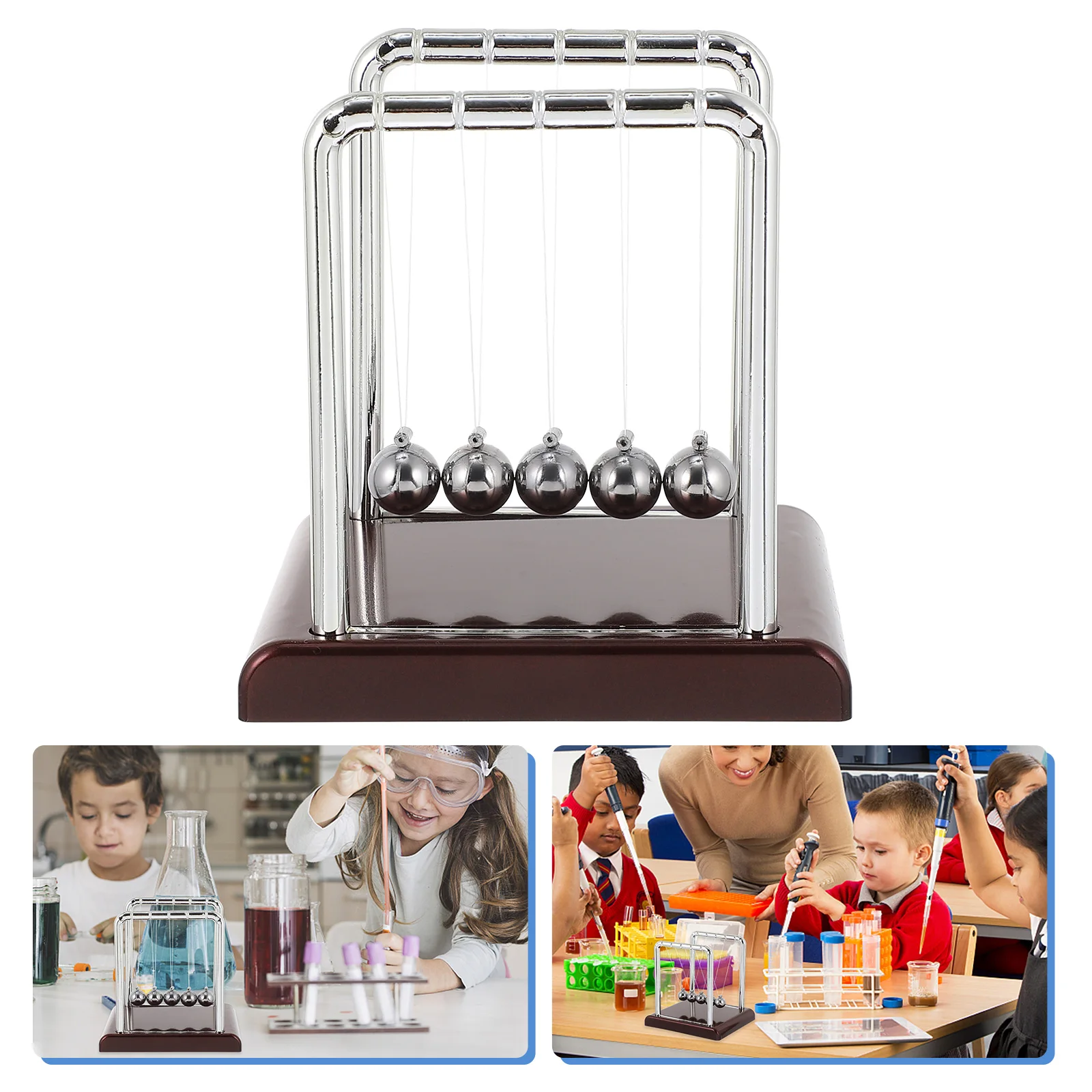 

Pendulum Decompression Toys Perpetual Motion Desk Gadget Metal Plastic Office Home Decor Kids Science Fun