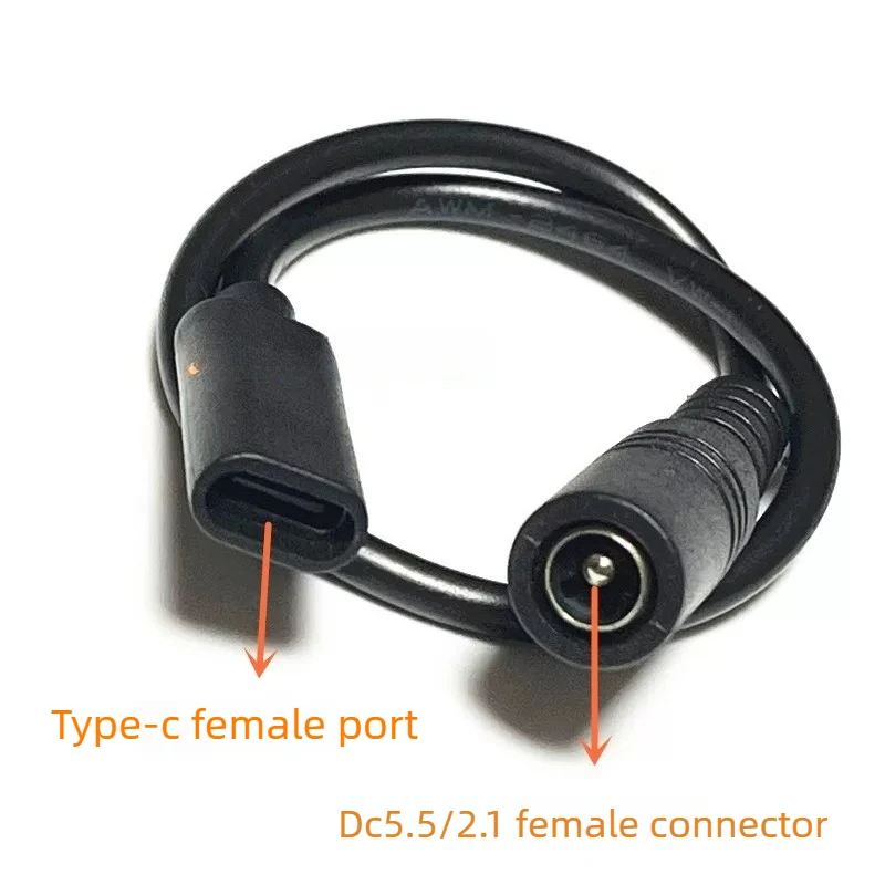 Type C to DC 5.5 X 2.1 Female Power Cable Mobile Phone Charging Cord Type C Female Male to DC5521 DC552 Female Cable C Port Line
