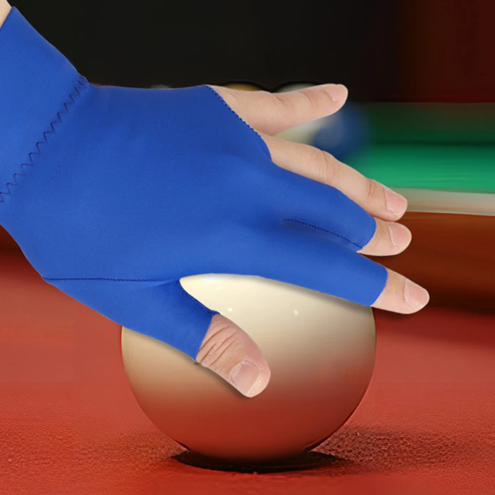 3 أصابع قفازات حمام السباحة عدم الانزلاق البلياردو مباراة قفازات اليد اليسرى/اليمنى تنفس قفازات البلياردو اكسسوارات البلياردو #2