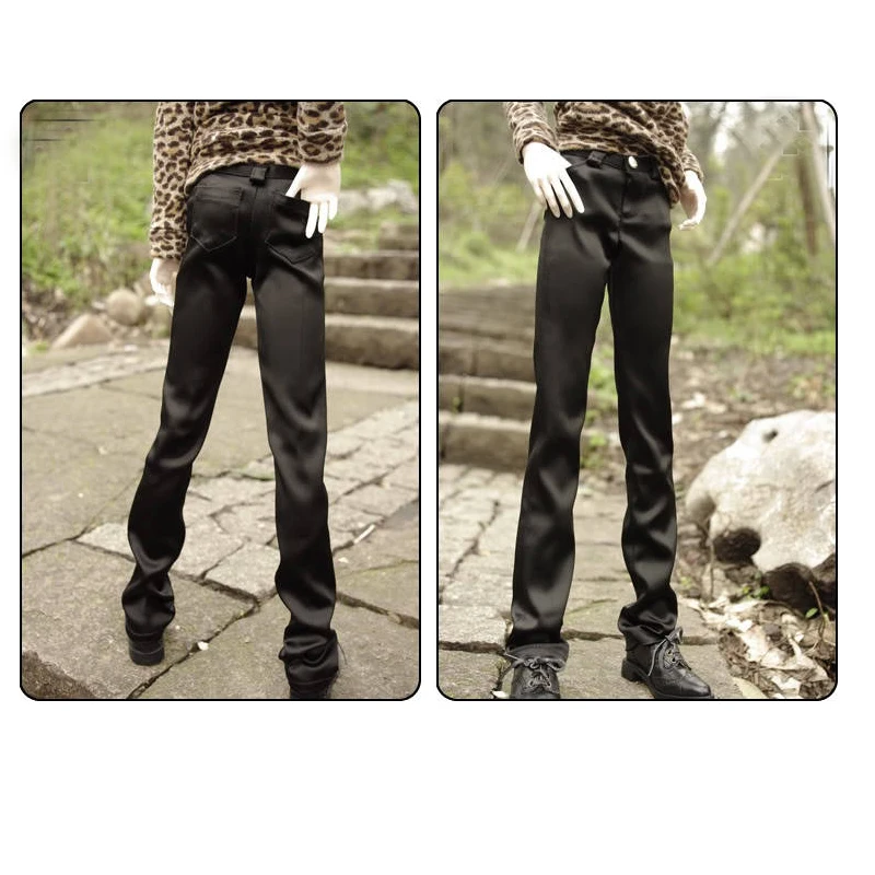 

[wamami] Black Satin Business Casual Pants/Trousers/Outfit 1/4 MSD 1/3 SD DZ BJD Doll